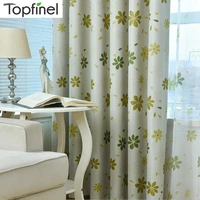 topfinel luxury modern floral shade blackout curtains for living room bedroom kitchen kids room window curtain set blinds drapes
