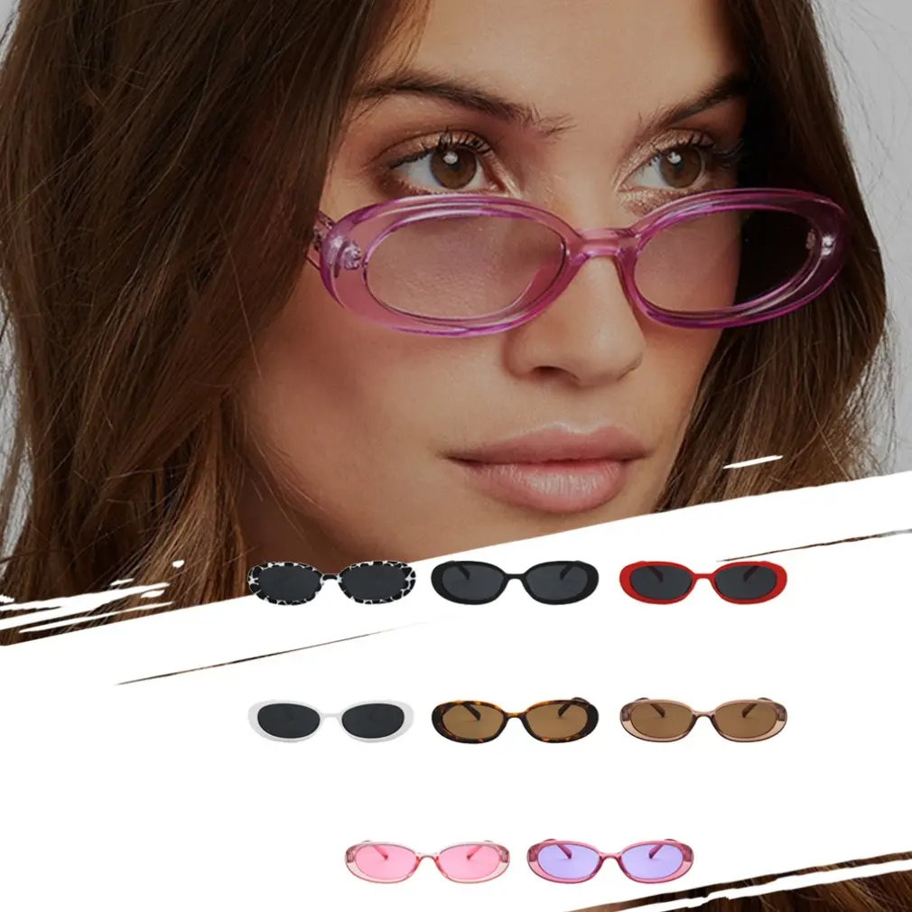 Европейский и американский стиль тренды маленькая оправа мода смола Pc материал