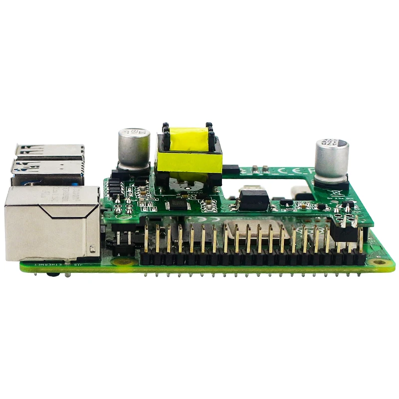 Raspberry Pi PoE HAT 5 в 2 А крышка с активным питанием через Ethernet радиатором для 4 Модель B/3B