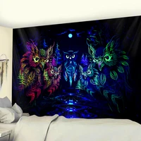 animal art home decor bedroom wall tapestry bohemian decorative yoga mat psychedelic scene hippie mattress
