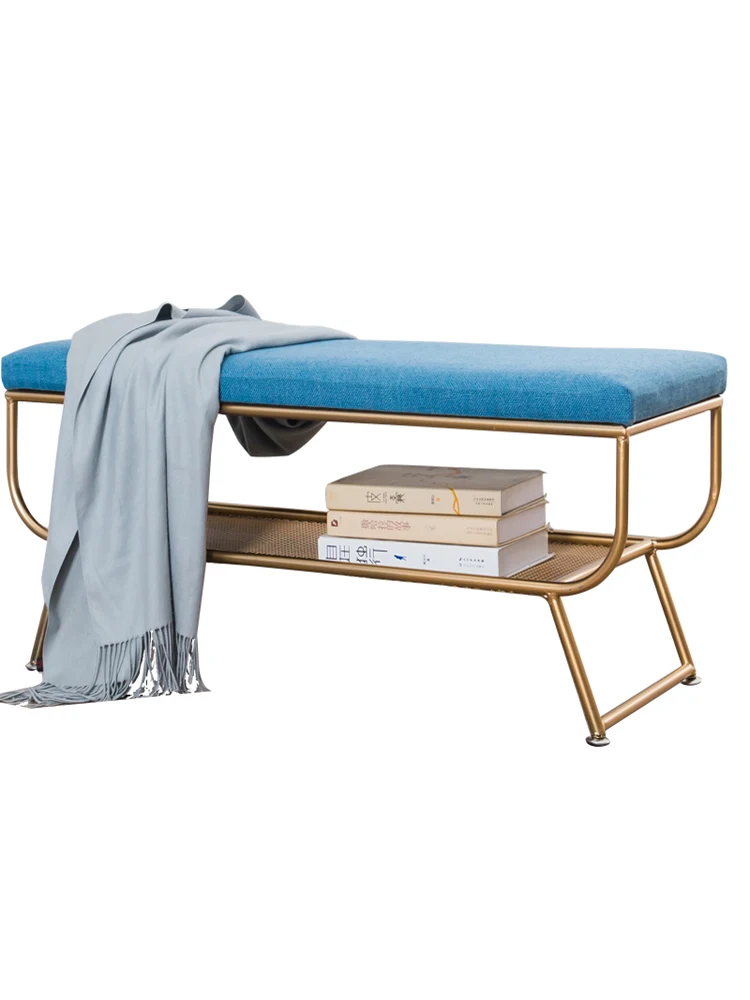 

Nordic shoe stool home door shoe cabinet creative shoe stool fitting room bench clothing store small sofa stool