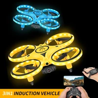 kakbeir ufo rc drone mini infrared induction hand control drone altitude hold 2 controllers quadcopter for kids toy gift