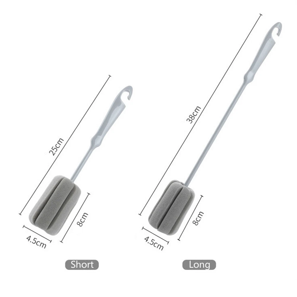 

Cup Brush Long Handle Brush Practical Kitchen Cleaning Tools Sponge Brush for Wineglass Bottle Coffee Tea Glass Cup Mug