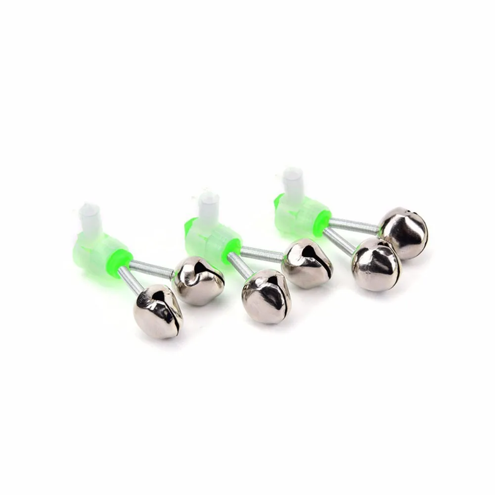 

10Pcs Fishing Bell Bite Alarms Fishing Rod Luminous Twin Spiral Bells Fishing Bite Alarms Carp Rod Tip Clips Tool Fish Alarm