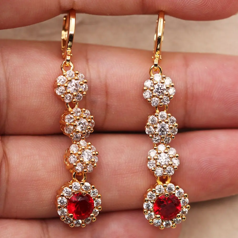 Женские винтажные серьги-капельки серьги овальной формы с цирконом ювелирные