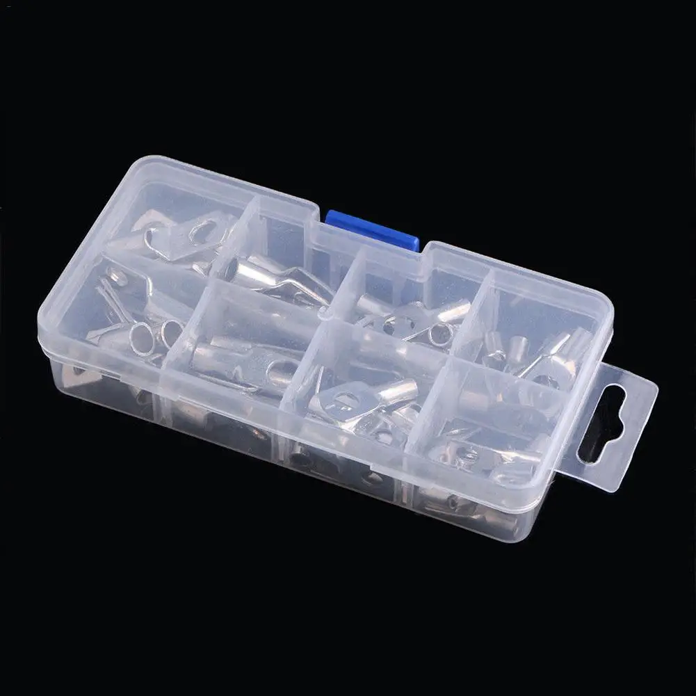 

60PCS Multimedia Electronics Wire Bolt Hole Copper Cable Tinned Lugs Plated Wire Connector Terminals Set Car Accessories