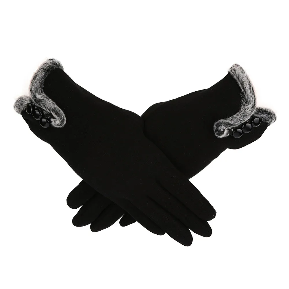 

Women winter Fashion gloves Cashmere Keep Warm Comfortable Windbreak Driving Full Finger waterproof Gloves touch screen Glove