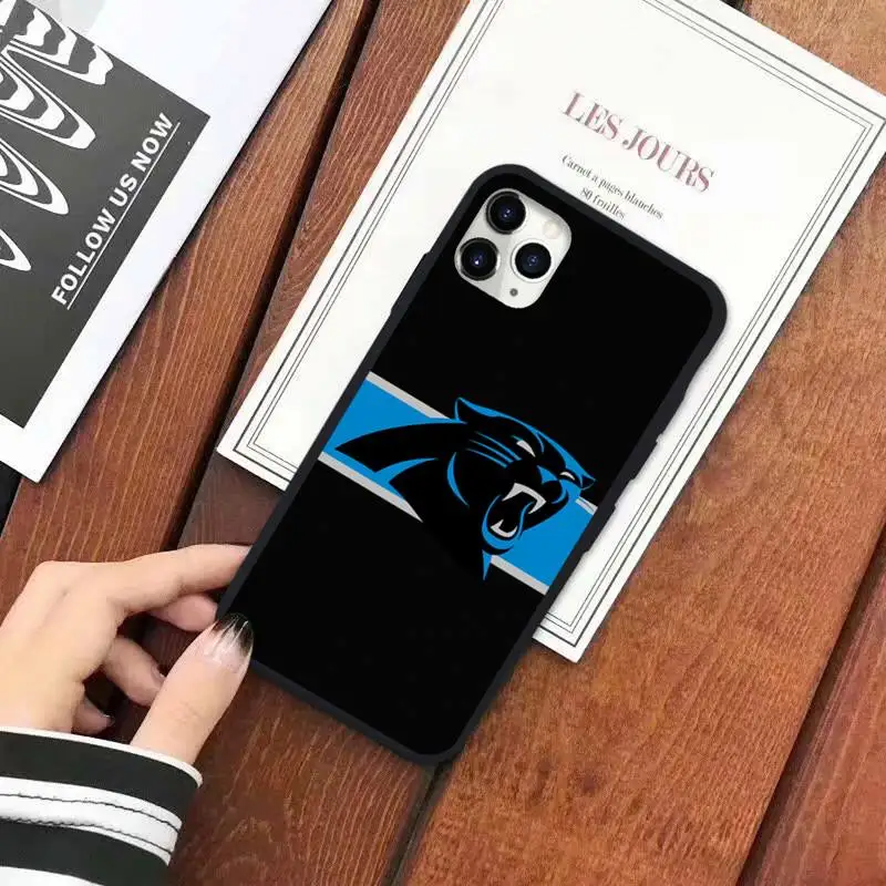 

Carolina panther rugby Phone Case for iPhone 11 12 mini pro XS MAX 8 7 6 6S Plus X 5S SE 2020 XR