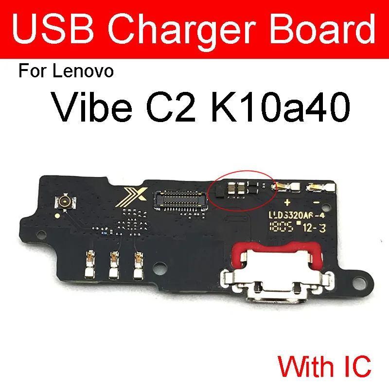 

USB Charging Port Dock Board For Lenovo Vibe C2 K10a40 K10 Charger Connector Flex Cable Mic Microphone Board Replacement Parts