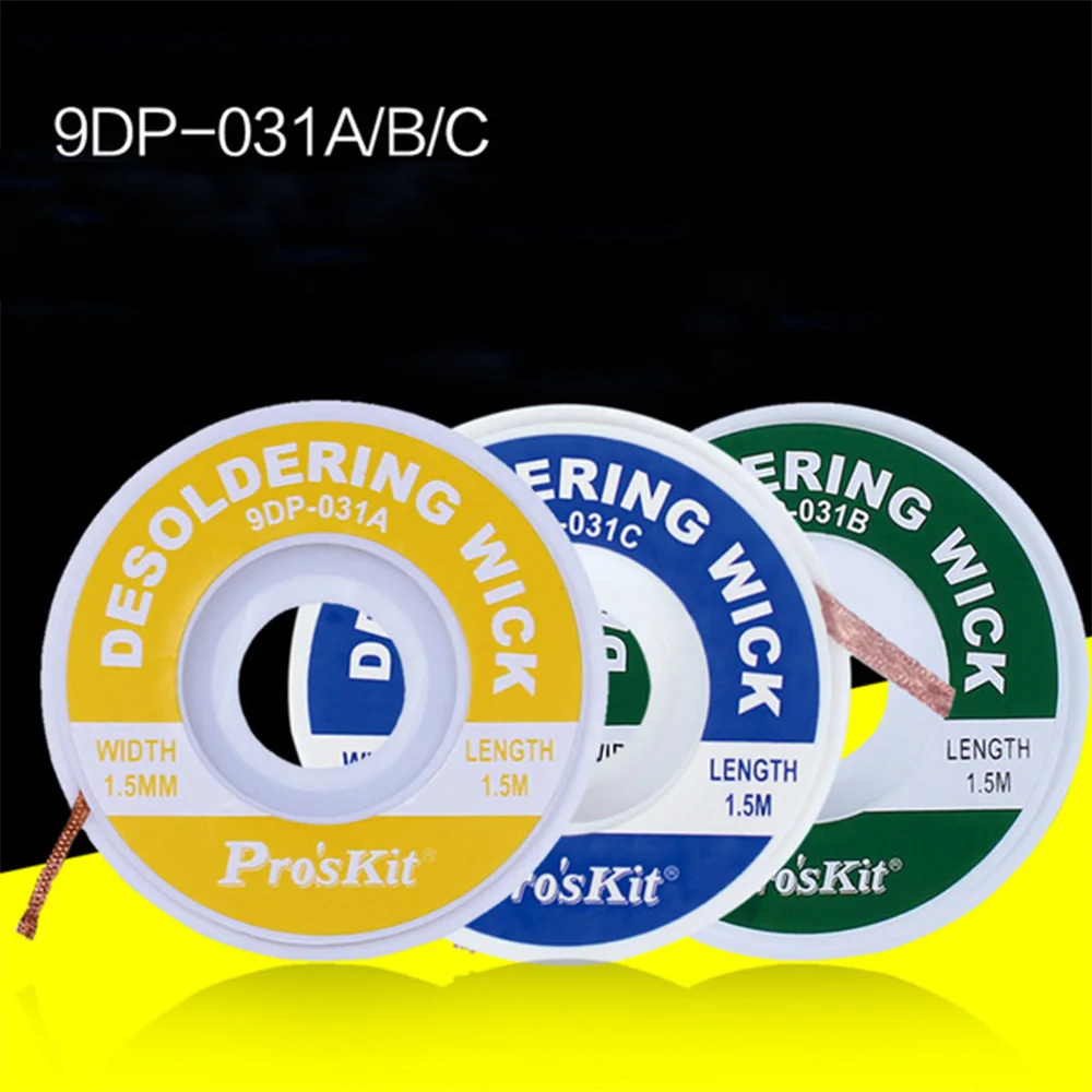 Desoldering Braid Solder Remover Wick Core Wire Proskit Lead Cord Flux BGA Welding Repair Hand Tool Accessories | Инструменты