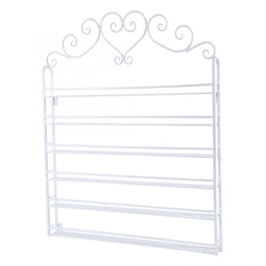 Гель для ногтей дисплей 6 ярусов кованый лак стойка Настенный Дисплей Органайзер