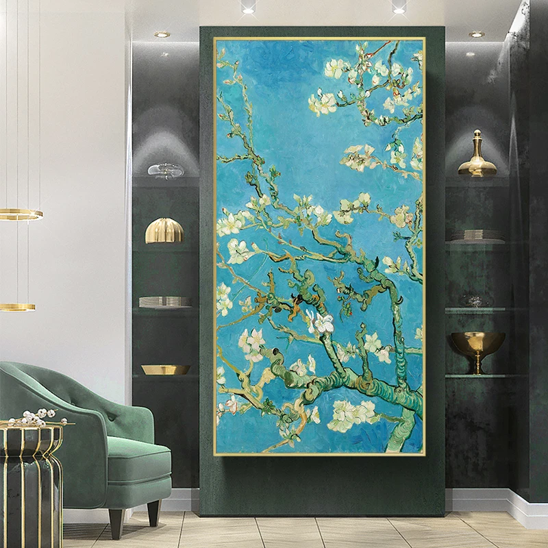 Миндаль Цветущий от Ван Гога знаменитая живопись холст художественные плакаты и
