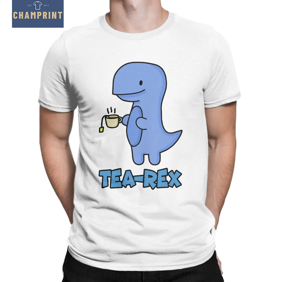

Vintage Tea Rex T-Shirts Men Round Neck Pure Cotton T Shirt Short Sleeve Tee Shirt Plus Size Clothes