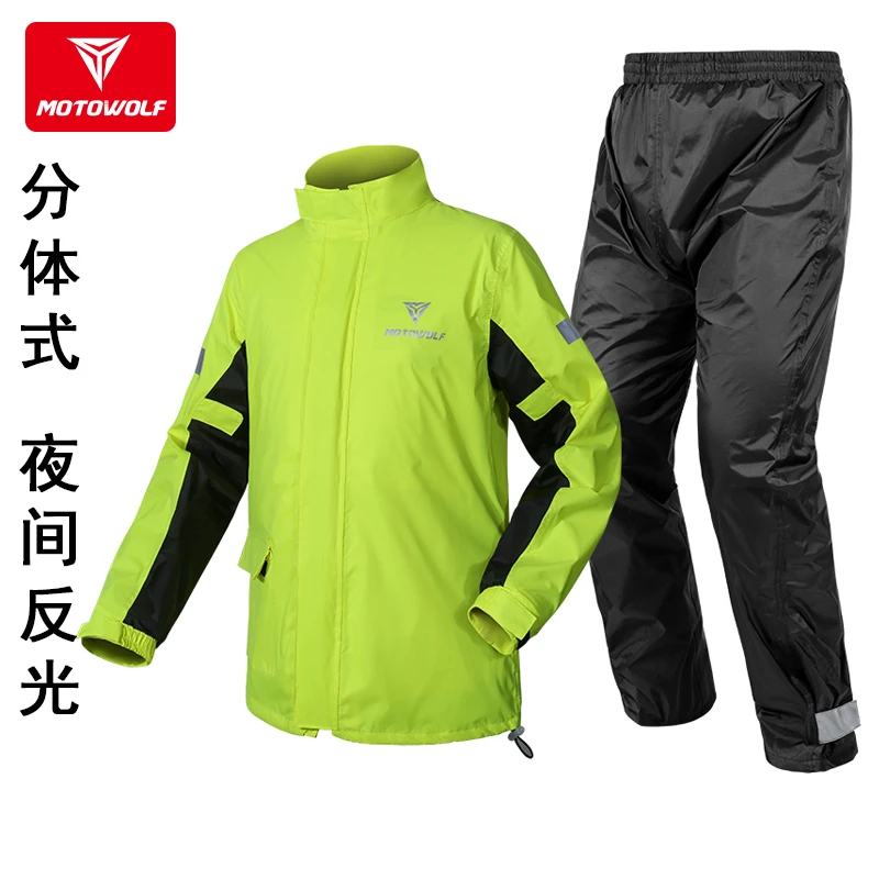 

Waterproof Raincoat Motorcycle Cycling Overalls Mens Sports Suits Fishing Mountaineering Rainstorm Yagmurluk Rain Gear BE50rc