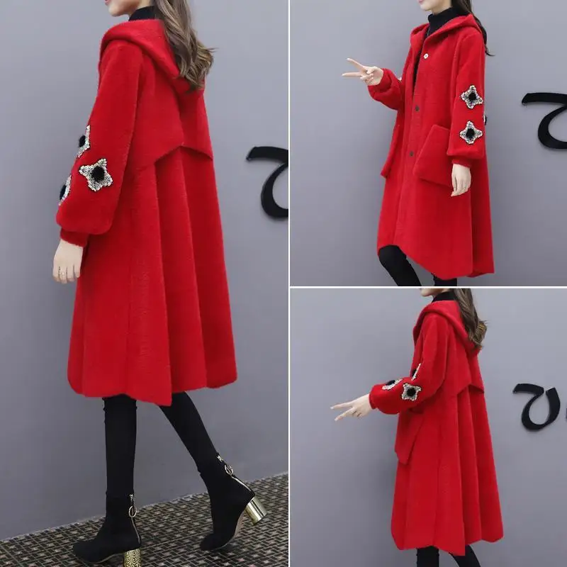 2020 Весна и осень новые женские верхняя одежда средней длины из меха норки как