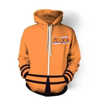 

NARUTO Anime Uzumaki Naruto Cosplay Sportswear Suit 3D Printing Fashion Couple Suits For Halloween Men And Women Casual Hooded
