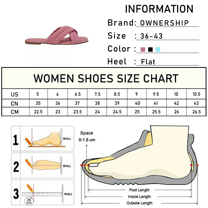 

Women Cross Casual Slippers 2021 Woman Summer Comfortable Slides Ladies Cross Footwear Female Sewing Beach Shoes Plus Size 43