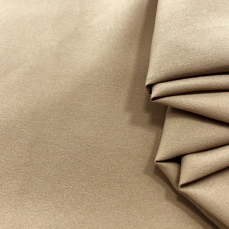 Khaki 50*150 см двухсторонняя эластичная мягкая эпонж ткань для одежды ручной работы DIY спортивная одежда - Цвет: Khaki