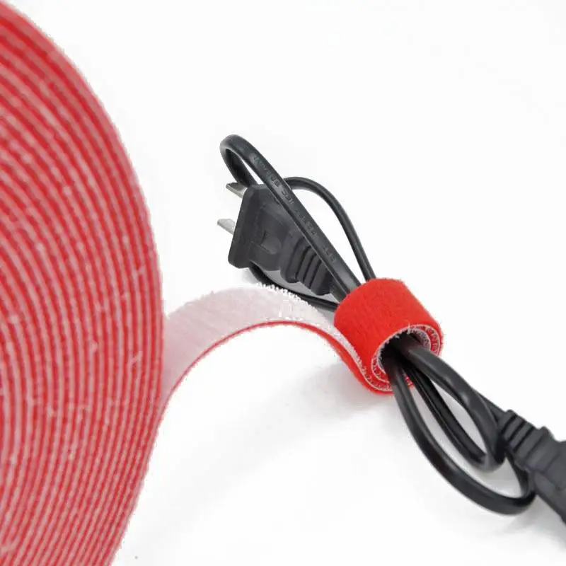 

5 Meter Cable Ties Power Cable Ties Multifunctional PP Polyester Tape Fastening Straps Reusable Tape Cable Organizer