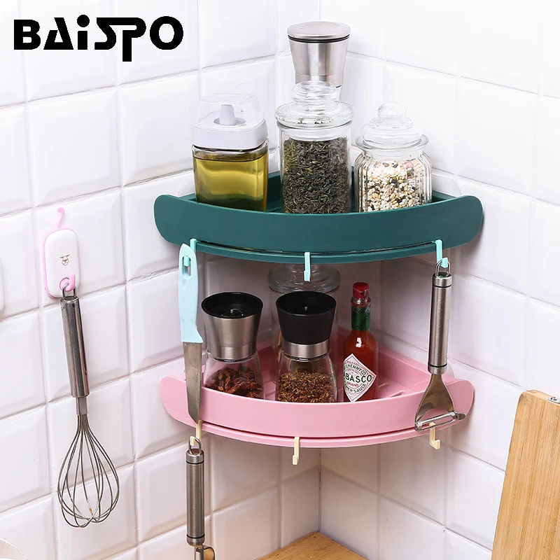BAISPO полка для хранения в ванной, настенная, без перфорации, водонепроницаемая, плавающая полка, для кухни, для хранения, аксессуары для ванной комнаты, наборы