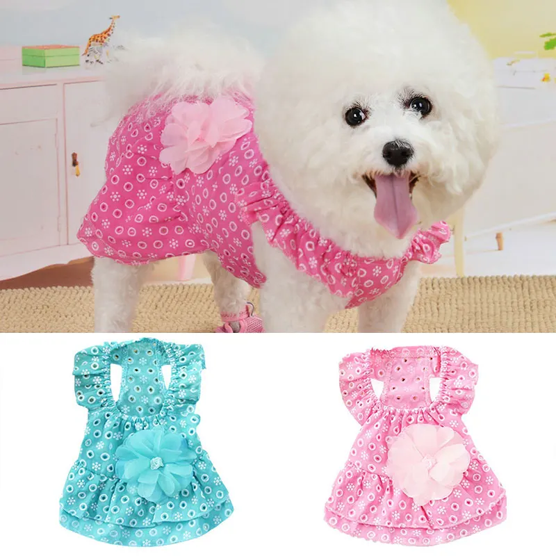 

Printed Dog Skirts Pet Dress For Dog Princess Dress Sling Pet Cat Skirt Wedding Clothes For Small Medium Dogs Dresses Dog Clothe
