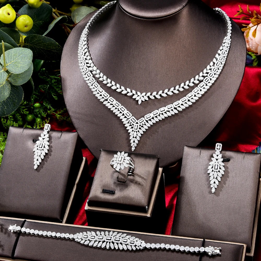

Missvikki роскошный известный бренд Bling Sequin нигерийский Дубай ювелирные наборы для женщин кубический циркон Свадебный комплект ювелирных изделий для невесты