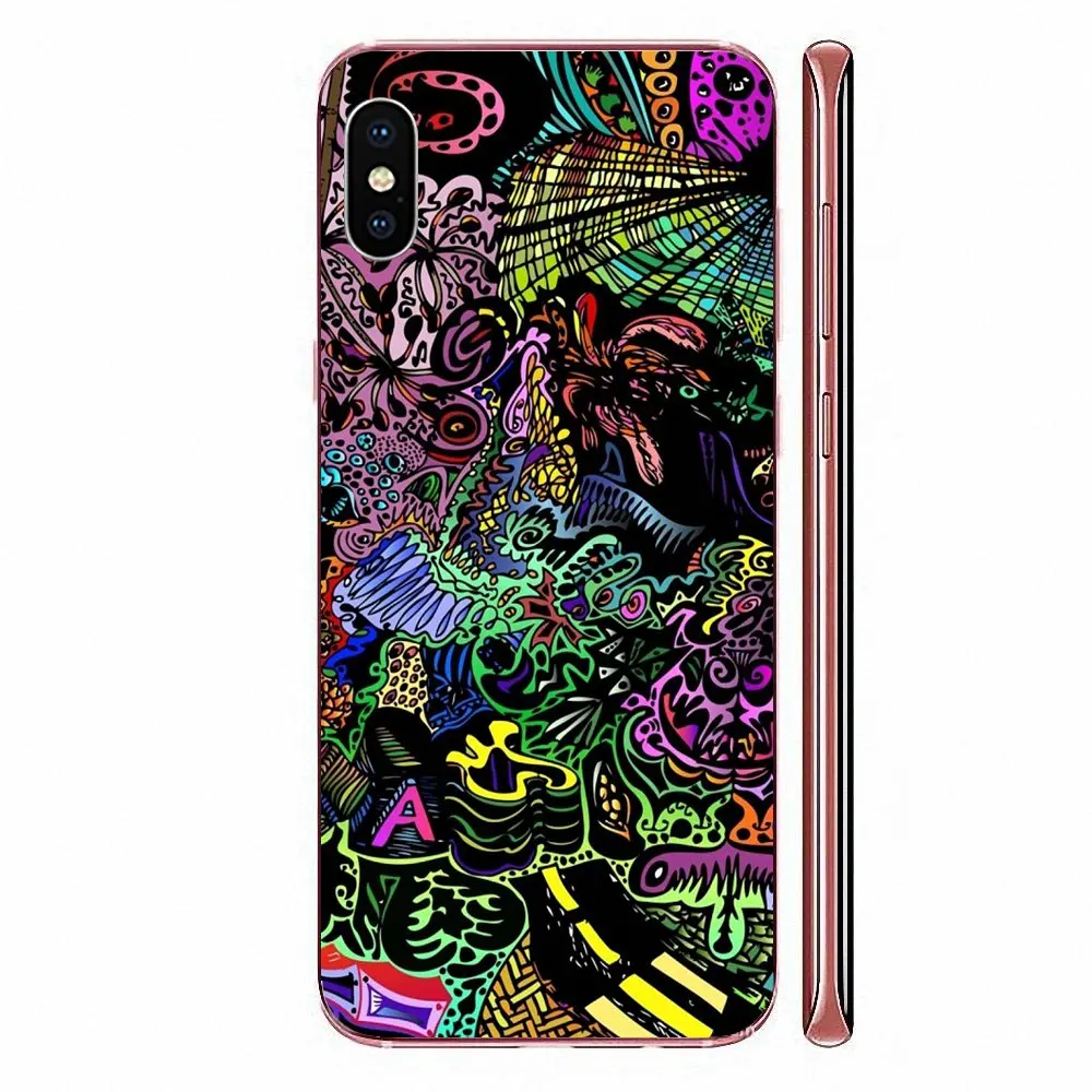 Psicodelico красочные старые мягкие чехлы для Motorola G G2 G3 G4 G5 G6 G7 Plus Xiaomi Redmi Note 8 8A 8T 10 K30 5G Pro