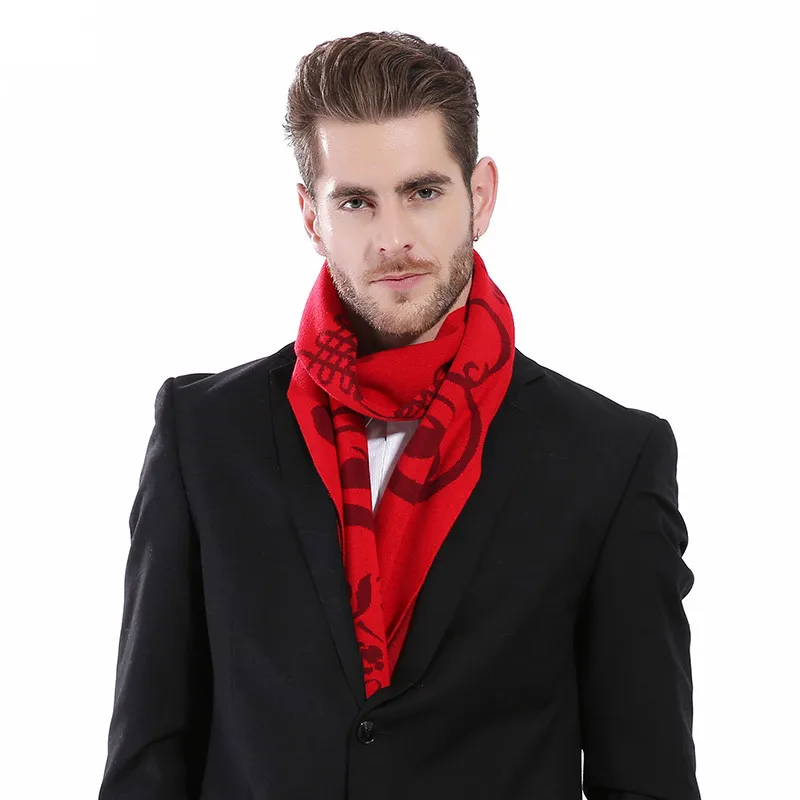 Dahongfu scarf for men and women in autumn and winter of 2018,Priority Choice of Gifts for Annual Meeting Ethnic style