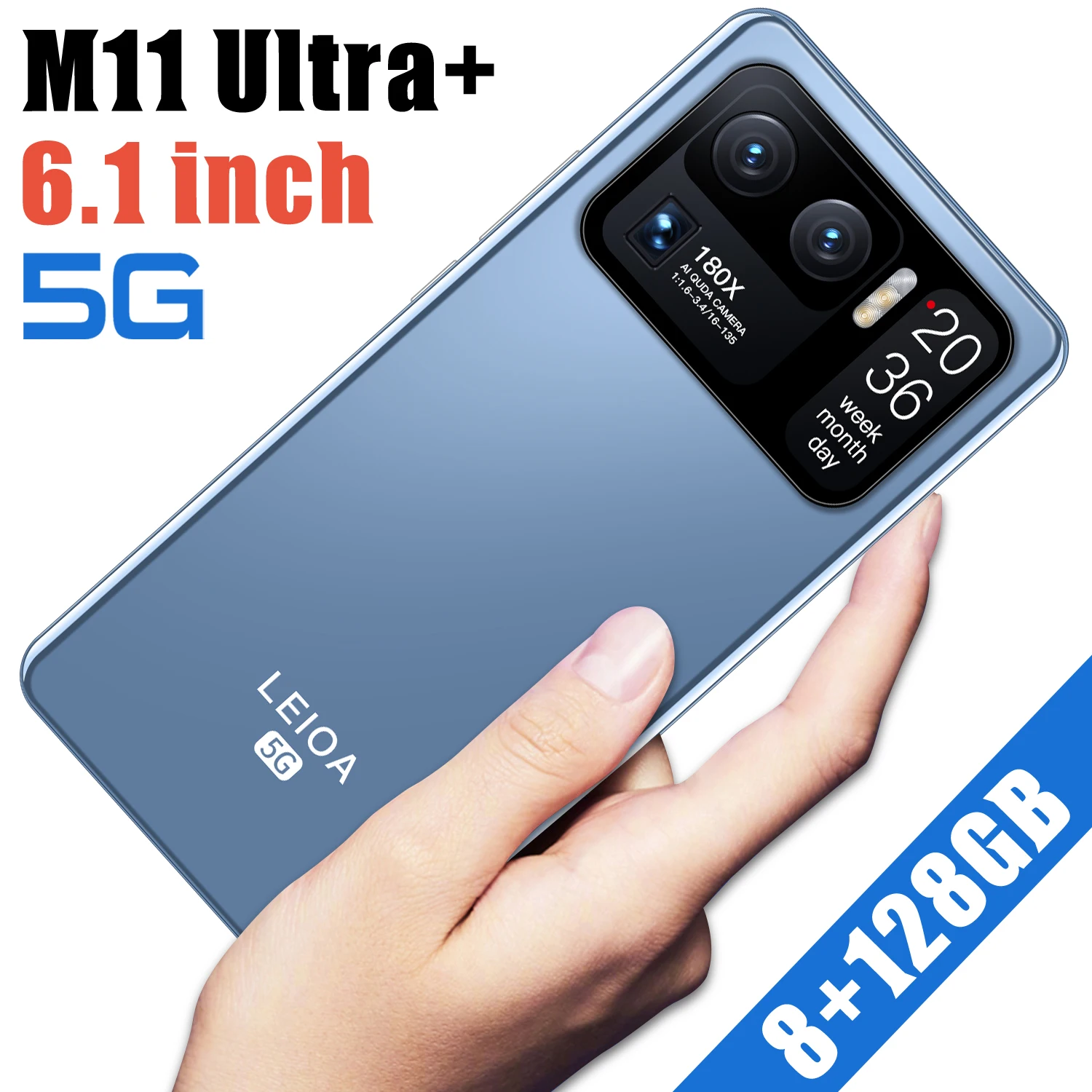 

Global Version XIAOM11 Ultra+ 6.1 Inch 8+128GB Dual SIM+Micro SD 24+48MP 4G 5G Smartphones 24+48MP 10 Core 4800mAh Cellphone