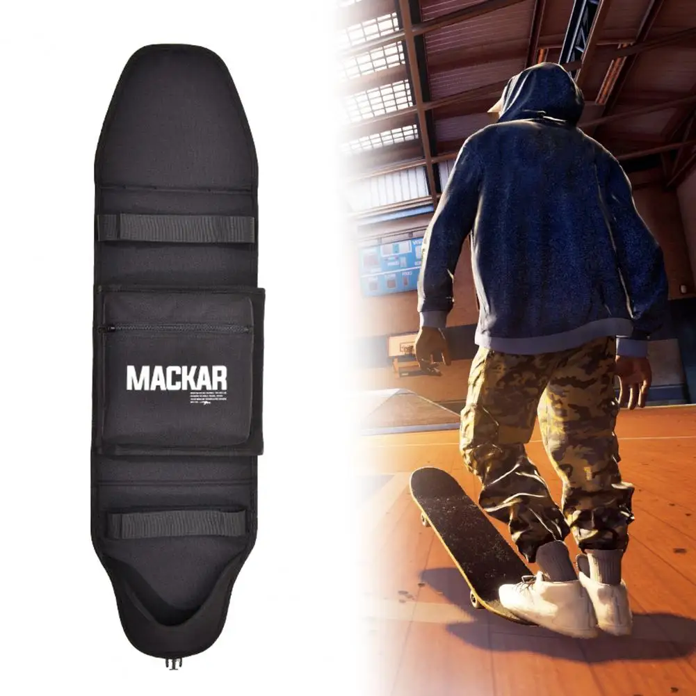 Universal Skateboard Carry Bag Fixed Buckle Polyester Pouch for Outdoor Backpack | Спорт и развлечения