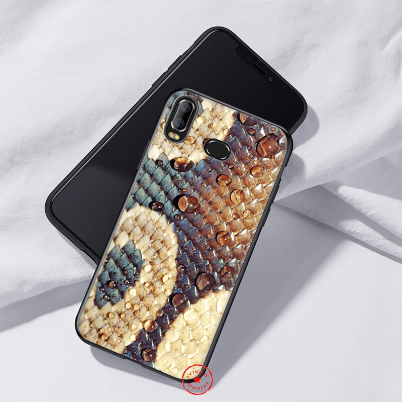 IYICAO Snake Skin Soft Case for Samsung Galaxy A9 A7 A8 A6 Plus 2018 A3 A5 2017 2016 &amp J6 Cover |