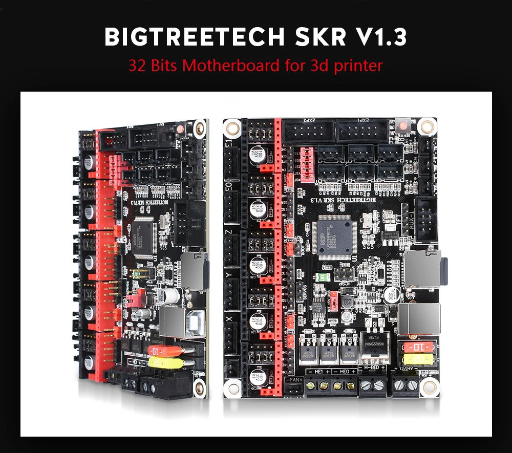 BIGTREETECH SKR V1.3 32 бит материнская плата с TFT3.5 V2.0 сенсорный экран TMC2208 TMC2130 использовать сглаживающую плату для A8 Ender 3d принтер