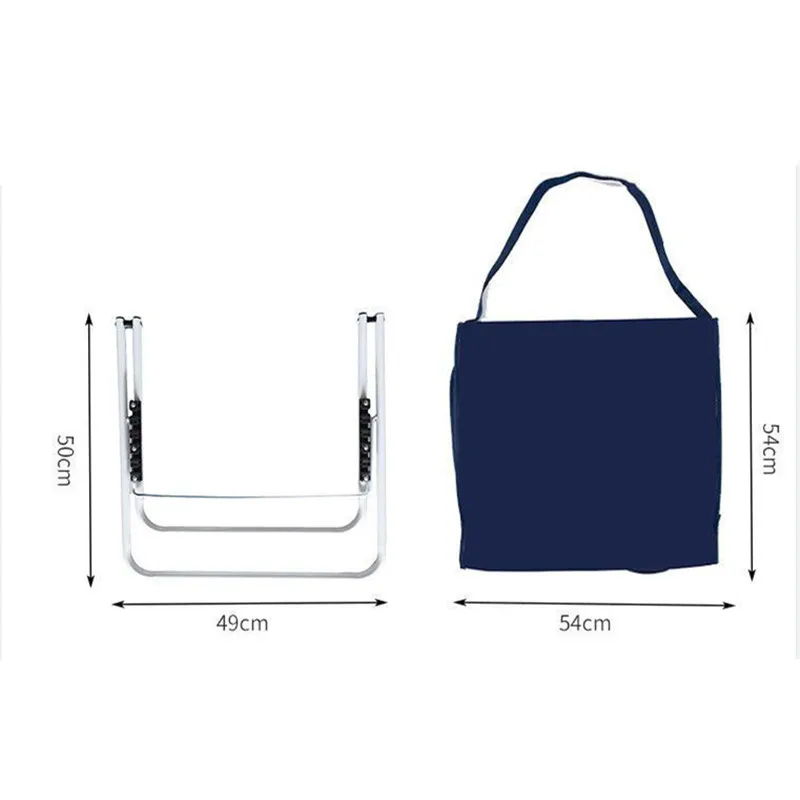 Online Taşınabilir Oxford Plaj Mat Yatak Kamp Piknik Seyahat Lesirue şezlong Açık Katlanabilir Sandalye Koltuk Yatak 160x54cm Rulman 150kg