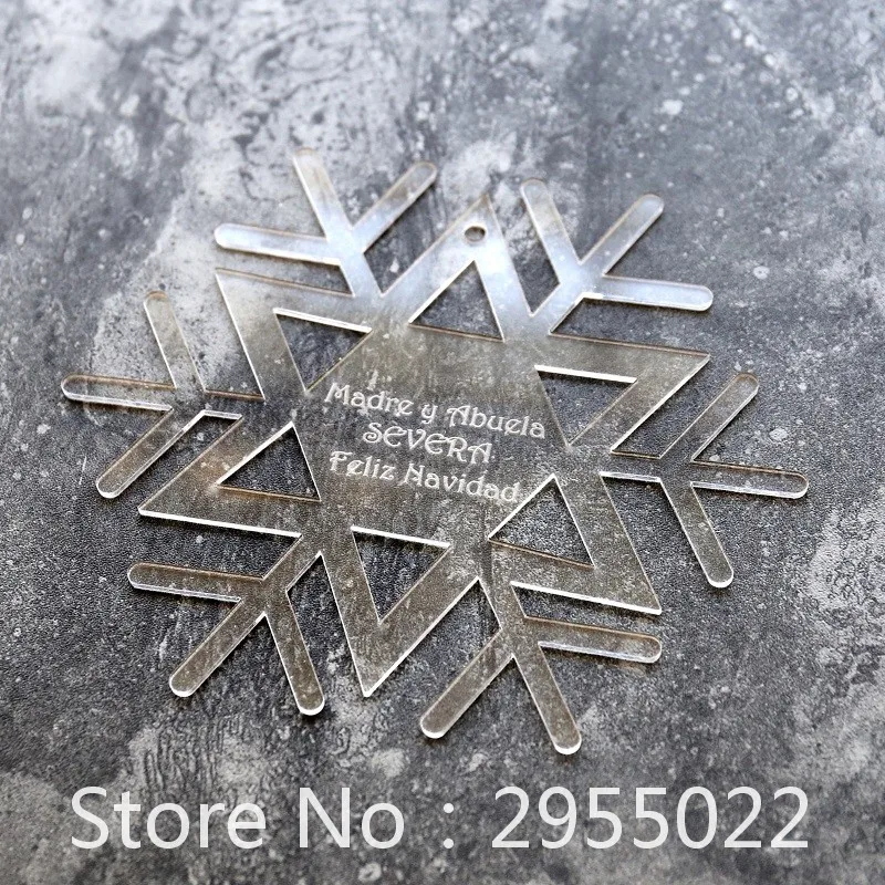 Персонализированные колокольчики и снежинки Рождественское украшение|tag tag|bell