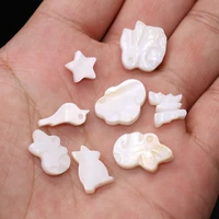 wholesale natural mother of pearl shell beads rabbit five pointed star shape for jewelry making necklace earrings accessories
