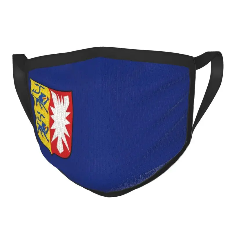

Schleswig Holstein Wappen маска против пыли дышащая герб маска для лица Защитная крышка респиратор для взрослых Рот муфельная печь