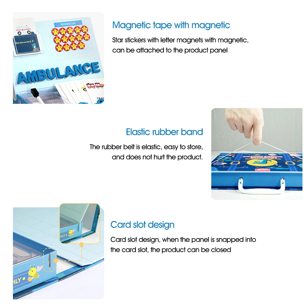 Ранние развивающие игрушки магнитная головоломка Английский ABC алфавит слова