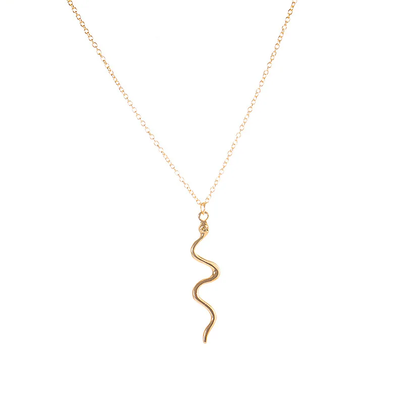 Ожерелье в виде змеи золотое серебряное металлическое ожерелье модное s для