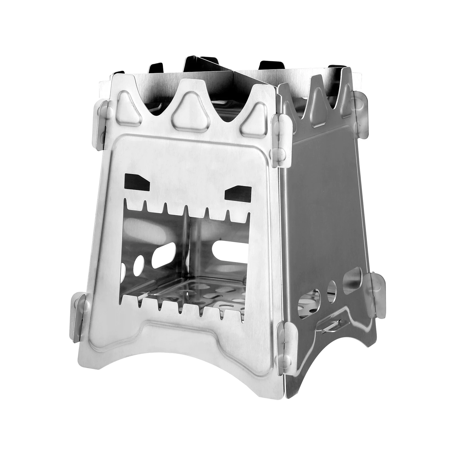

Wood Stove Portable Outdoor Camping Furnace Wood Burning Stove Picnic Ultralight Folding Cooking Detachable Stoves