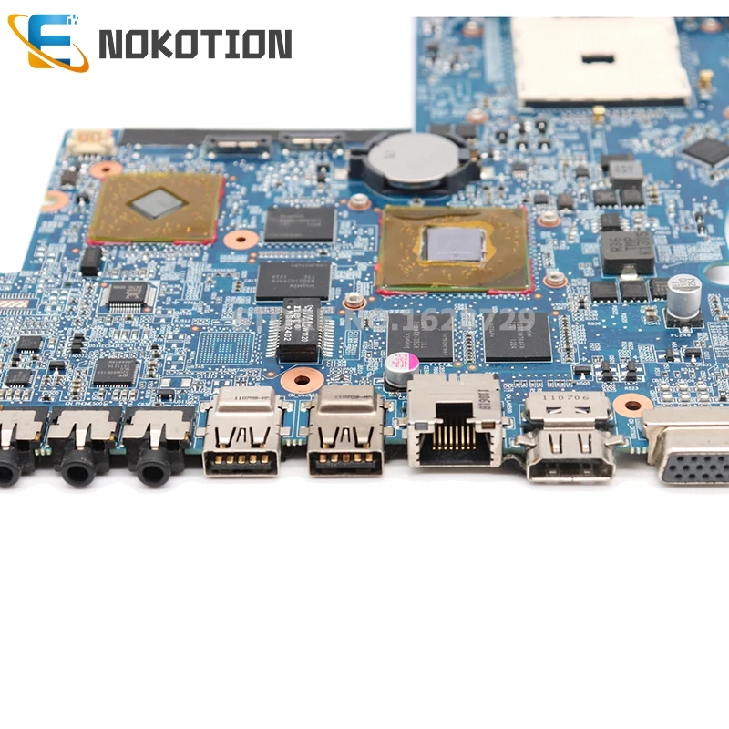 NOKOTION 650854 001 665284 665281 для HP Pavilion DV6 6000 серия материнская плата ноутбука гнездо FS1 DDR3 с