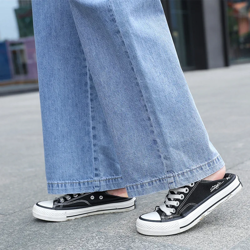 

Wide Leg Jeans Woman Clothing New Jeggings Vaquero Mujer High Waist Loose Pants Straight Loose Thin Denim Wide Leg Pants Women