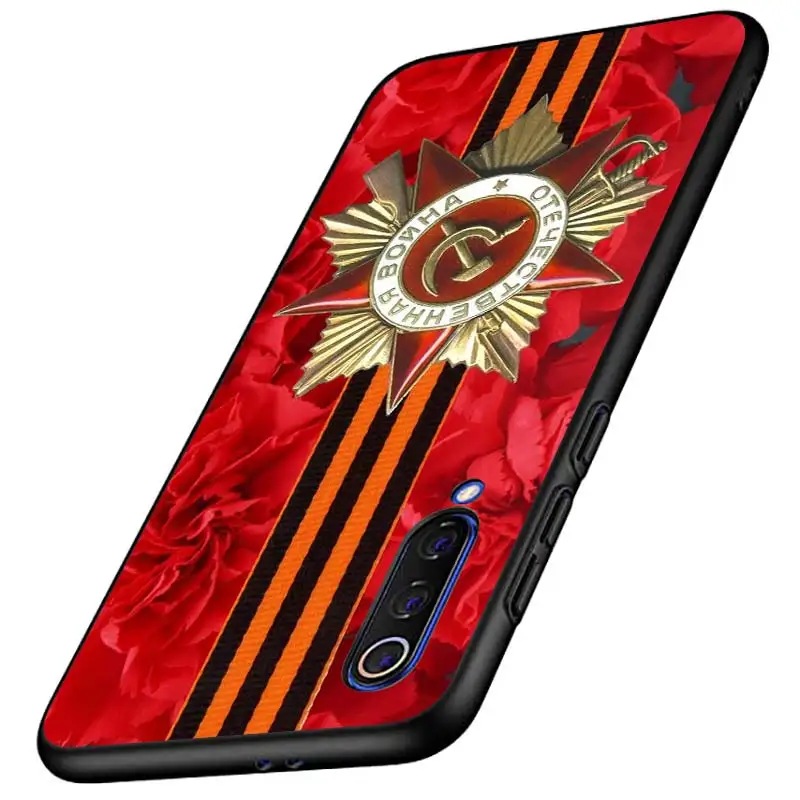 Чехол для телефона Xiaomi 10 CC9 A3 Lite черный чехол российские флаги Эмблема Redmi Note 9 9S Max 8T 8 8A GO Pro|Бамперы| |