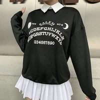 zzsykd black grunge oversized hoodies gothic harajuku punk streetwear chic letter print hoodies women autumn long sleeve hoodies
