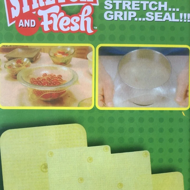 

Stretch and Fresh Four-piece Environmentally Friendly Silicone Plastic Wrap