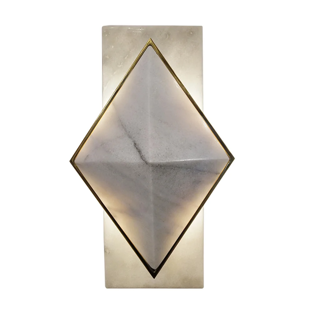 

Art Deco Marble Wall Lights Modern Sconce AC110V 220v LED Applique Murale For Living Room Bedroom