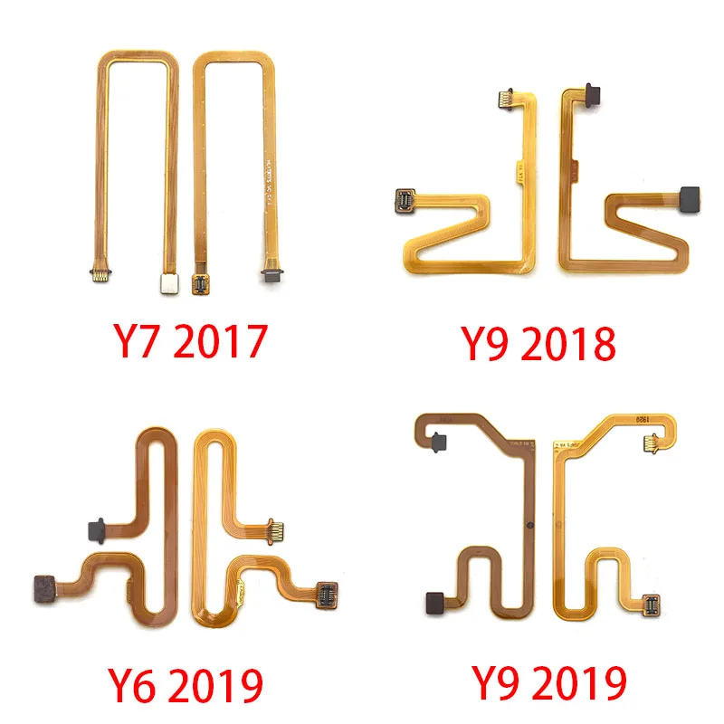 

20Pcslot Fingerprint Sensor Scanner Touch ID Connecter Flex Cable For Huawei Y6 Y7 P8 Lite 2017 Y9 2018 P Smart 2019