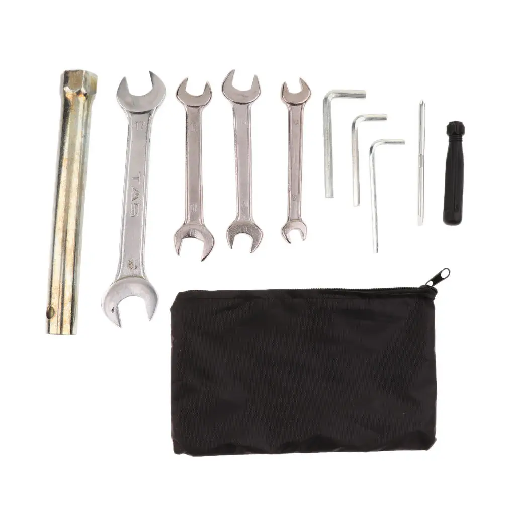 

10pcs Go Kart ATV Repair Tool Kit Allen Wrench Hex Socket with Storage Bag