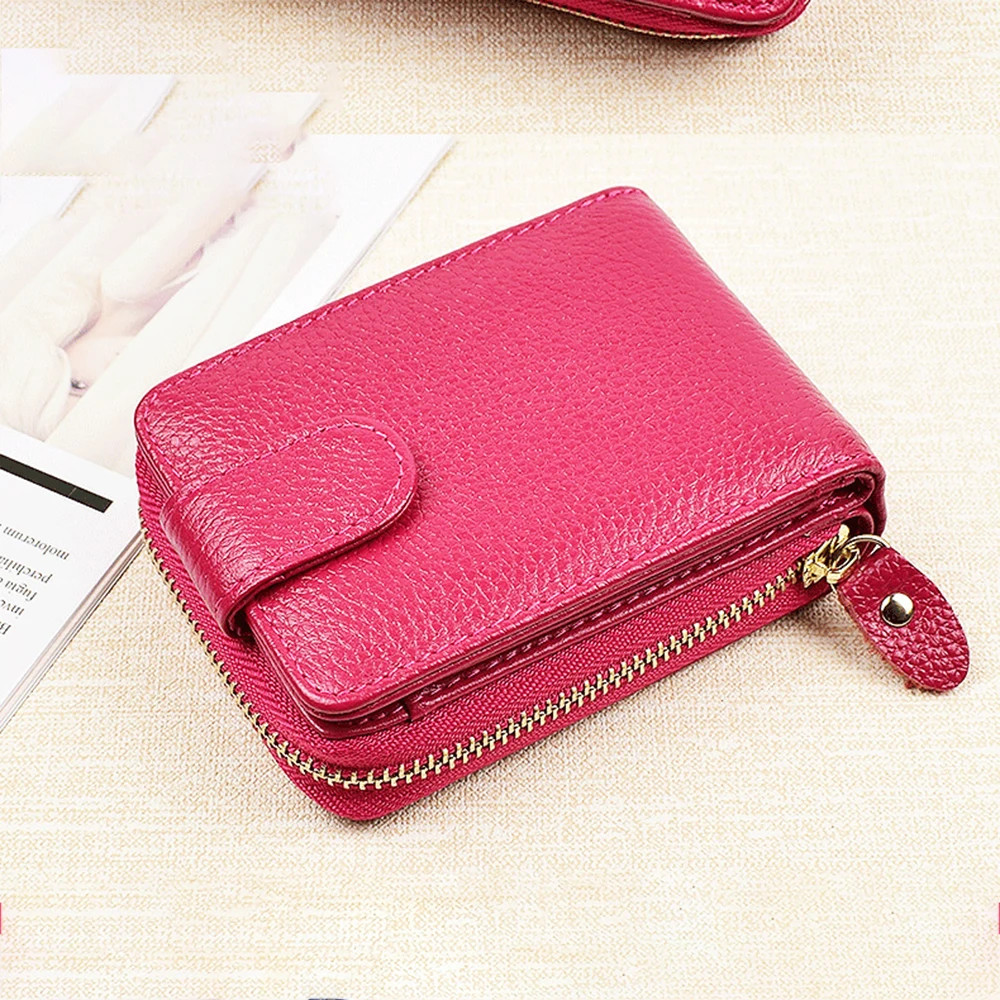 

Fashion Unisex Business Leather Wallet Id Credit Card Holder Name Cards Case Pocket Organizer Money Phone Coin Bag