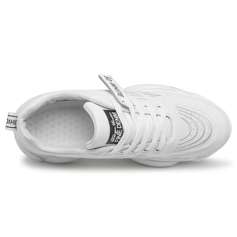 

New Spring Thick Bottom Increased Casual Sports Men's Shoes Lace Up Trend Flat Breathable Men's Fashion Sneakers Running Shoes