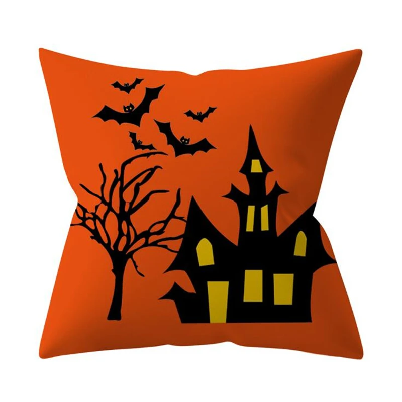 Новый Тыква Подушка Чехол для подушки и надписью &quotHappy Halloween&quot Вечерние диван